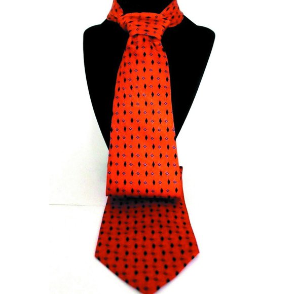 Brooks Basics Other - Brooks Basics Tie Mens Orange 100% Silk Classy